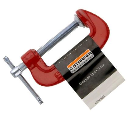 Imagem de Sargente Tipo C Grampo Starfer 3 Polegadas Para Marcenaria