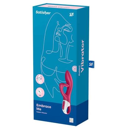 Imagem de Satisfyer Embrace Me Vibrador Ponto G Estimulo Clitóris Motor Duplo 12 Vibrações À Prova De Água