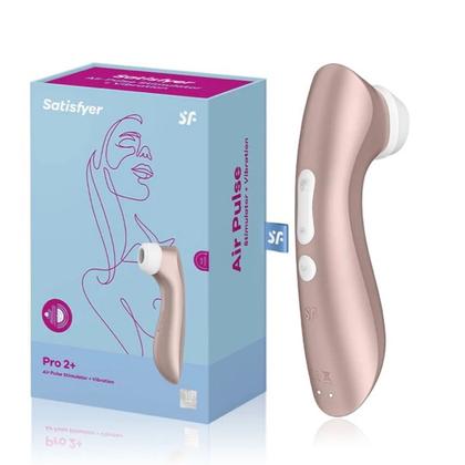 Imagem de Satisfyer Pro 2+ Sugador de Clitóris com Vibração no Bocal 11 Intensidades Recarregável Original Lacrado