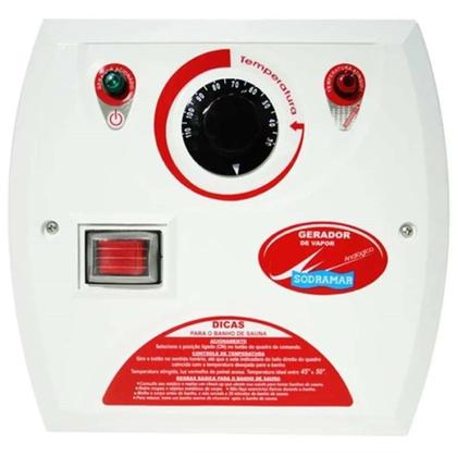 Imagem de Sauna Seca 6kw para até 10m³ + Quadro Analógico + Seixo + Iluminária - Sodramar.