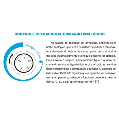 Imagem de Sauna Seca 6kw para até 10m³ + Quadro Analógico + Seixo + Iluminária - Sodramar.