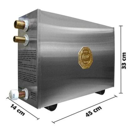 Imagem de Sauna Vapor Elétrica 12Kw Bi 220V + Comando Digital Impercap
