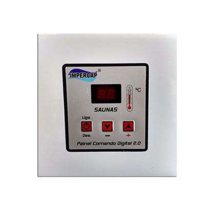 Imagem de Sauna Vapor Impercap 12kw 220tri + Tubo Aço + Comando Digital Impercap