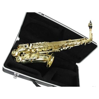 Imagem de Saxofone Alto As 200 Laqueado Dourado Com Case New York F097