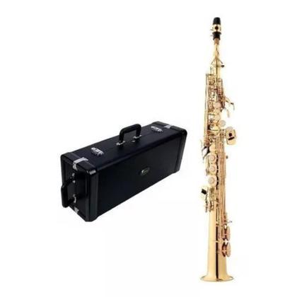 Imagem de Saxofone Reto Soprano Eagle SP502 Bb Sib c/ Estojo