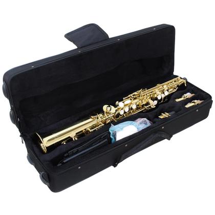Imagem de Saxofone Soprano Reto BB Sib Bemol Laqueado com Case