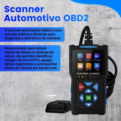 Imagem de Scanner Automotivo OBD2 Leitor Código Falha Motor Carro Diagnóstico Veicular Apaga Erros OBDII