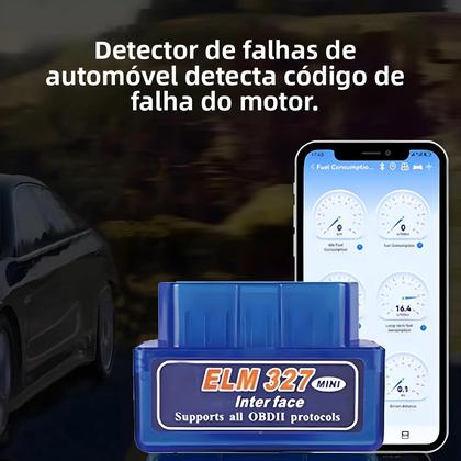 Imagem de Scanner Automotivo Universal Mini ELM327 OBD2 Bluetooth Para Diagnóstico Em IOS, Android, Windows E