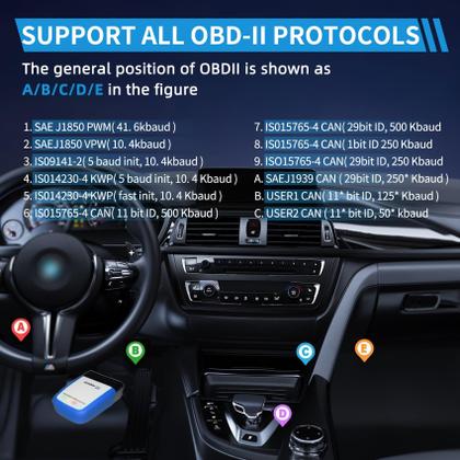 Imagem de Scanner Bluetooth Pro OBD2 vLinker VLinker BM BT3.0 para carro