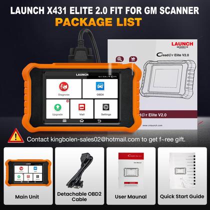 Imagem de Scanner de Diagnóstico LAUNCH Creader Elite V2.0 para GM (2024)