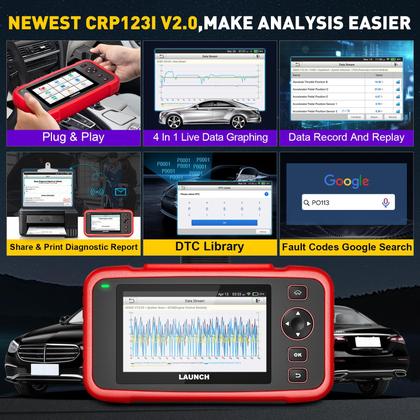 Imagem de Scanner de diagnóstico LAUNCH CRP123I V2.0 Elite para ABS/SRS/AT/ENG