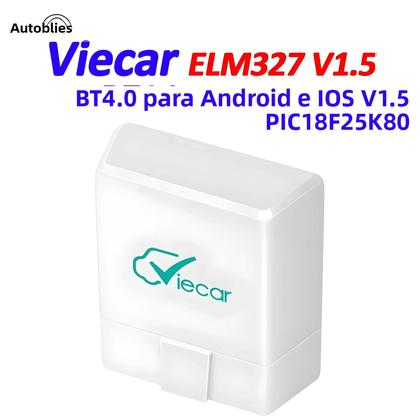 Imagem de Scanner De Diagnóstico OBD2 Bluetooth 4.0 Viecar ELM327 V1.5 Para Android iOS Mini Leitor De Códigos