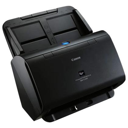 Imagem de Scanner de Mesa Canon imageFórmula DR-C230 Usb 30ppm Color Frente e Verso Bivolt Preto