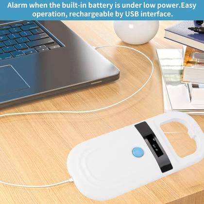 Imagem de Scanner de microchip com tela OLED recarregável para animais de estimação ASHATA