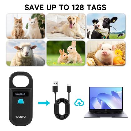 Imagem de Scanner de Microchip para Animais de Estimação ISENVO RFID - 134,2 kHz/125 kHz - 15 Dígitos
