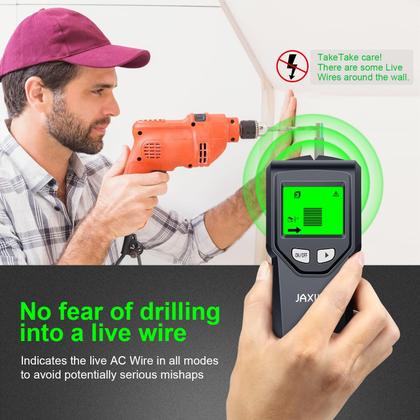 Imagem de Scanner de parede Stud Finder 5 em 1 JAXWQ com display LCD