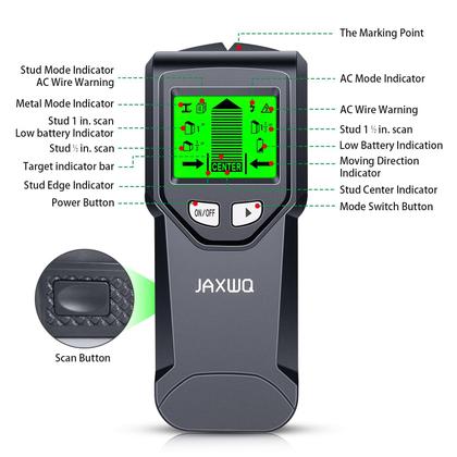 Imagem de Scanner de parede Stud Finder 5 em 1 JAXWQ com display LCD