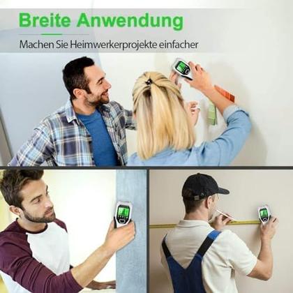 Imagem de Scanner de parede Stud Finder FOLAI 5 em 1, inteligente atualizado com LCD