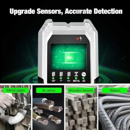 Imagem de Scanner de parede Stud Finder FOLAI 5 em 1, inteligente atualizado com LCD