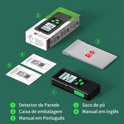 Imagem de Scanner Detector de Parede Piso Cobre Madeira Fios e Metal