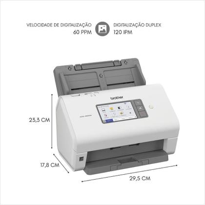 Imagem de Scanner Mesa Brother Ads4900W 4900W Duplex Wifi Ethernet Usb