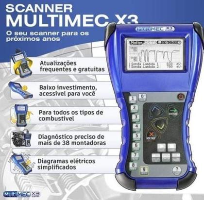 Scanner MultimecX3 linha leve e diesel leve suporte, curso de ...