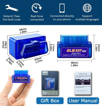 Imagem de Scanner OBD2 ArTea Wireless Car Code Reader Bluetooth