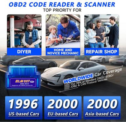 Imagem de Scanner OBD2 ArTea Wireless Car Code Reader Bluetooth