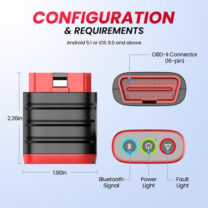 Imagem de Scanner OBD2 Bluetooth Thinkcar Thinkdiag Mini
