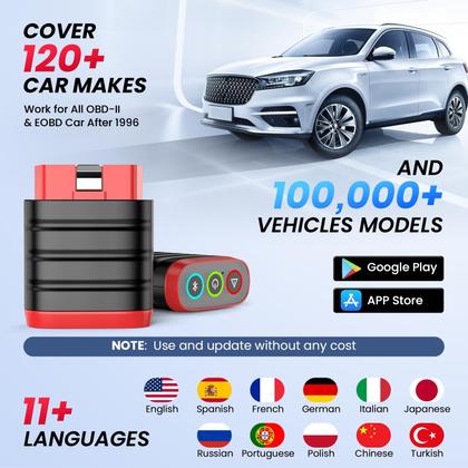 Imagem de Scanner OBD2 Bluetooth Thinkcar Thinkdiag Mini