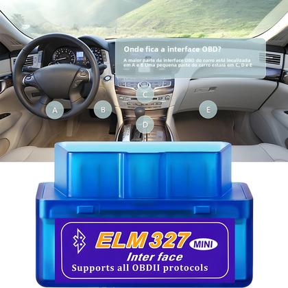 Imagem de Scanner OBD2 Bluetooth WiFi ELM327 Ferramenta De Diagnóstico Automotivo V2.1 Para iOS Android
