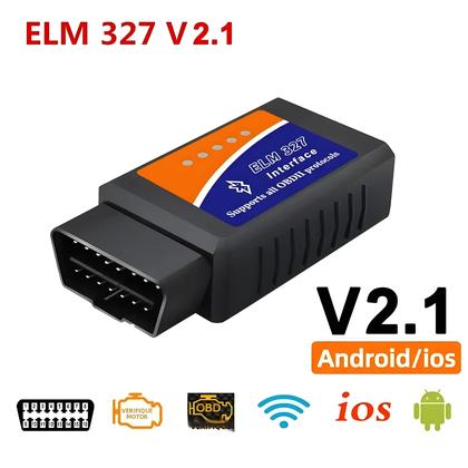 Imagem de Scanner OBD2 Bluetooth WiFi ELM327 V2.1 Ferramenta De Diagnóstico Automotivo Para Android iOS