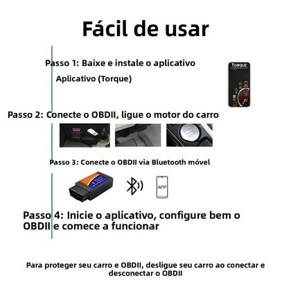 Imagem de Scanner OBD2 Bluetooth WiFi ELM327 V2.1 Ferramenta De Diagnóstico Automotivo Para Android iOS
