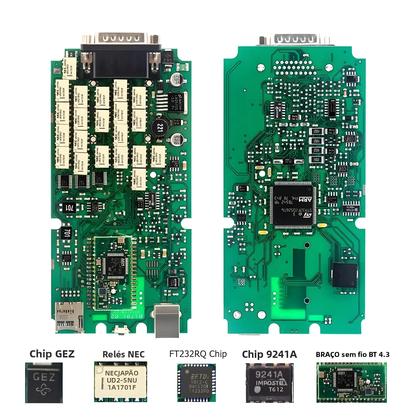 Imagem de Scanner OBD2 Multidiag Pro+ 2020 23 2017 USB Bluetooth V4.3 Ferramenta De Diagnóstico NEC Relays DS