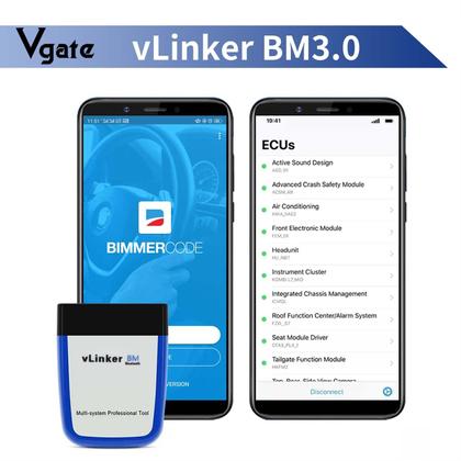 Imagem de Scanner OBD2 Vgate VLinker BM Bluetooth3.0 para Bimmercode