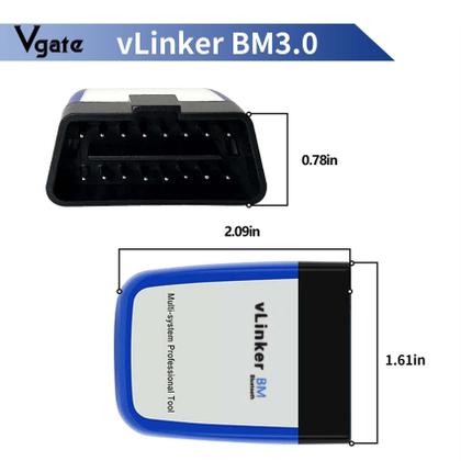 Imagem de Scanner OBD2 Vgate VLinker BM Bluetooth3.0 para Bimmercode
