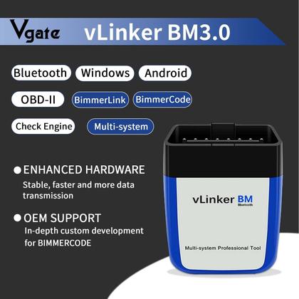 Imagem de Scanner OBD2 Vgate VLinker BM Bluetooth3.0 para Bimmercode