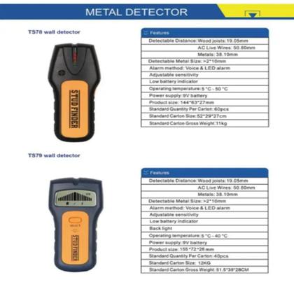 Imagem de Scanner Parede Detector Obstaculos Fios Vigas Madeiras Metais Digital Eletronico 3 Em 1 Sem Fio