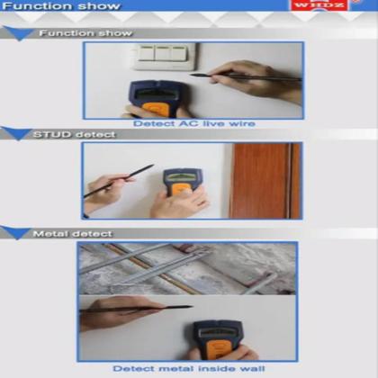 Imagem de Scanner parede detector obstaculos fios vigas madeiras