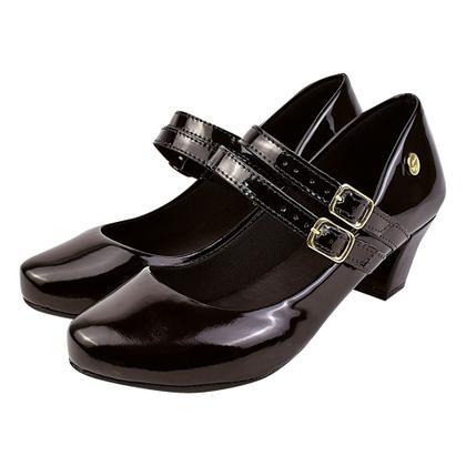 Imagem de Scarpin Bico Redondo Estilo Boneca Salto Conforto 40.023