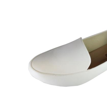 Imagem de Scarpin Boneca Salto Baixo Grosso Luiza Sobreira Branco Mod. 2082