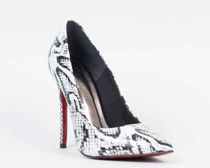 Imagem de Scarpin Clássico em Couro Verniz Cobra Multicolor CHIBINSKI