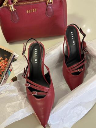 Imagem de Scarpin couro lia line slingback