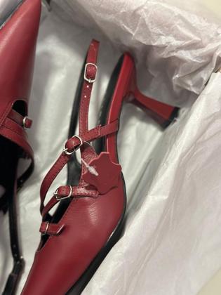 Imagem de Scarpin couro lia line slingback