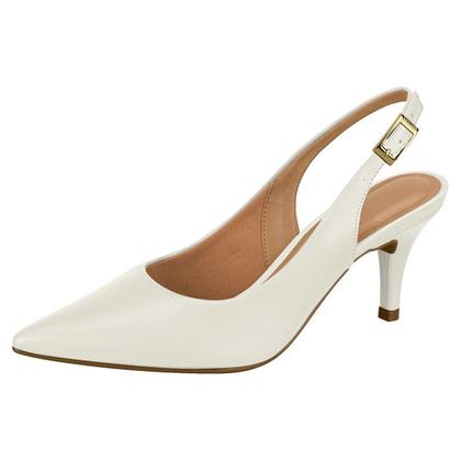 Imagem de Scarpin Feminino Slingback Pelica Branco Off Vizzano 1185.700