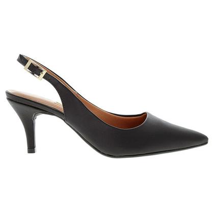 Imagem de Scarpin Feminino Slingback Pelica Preto Vizzano 1185.700