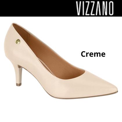 Imagem de Scarpin Feminino Vizzano Lisa Salto Médio Bico Fino Social Conforto