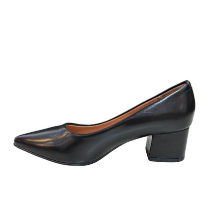 Imagem de Scarpin Feminino Vizzano Salto Bloco Grosso 1220315 Preto