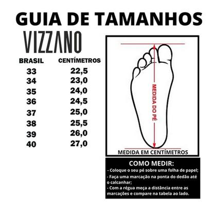 Imagem de Scarpin Feminino Vizzano Salto Grosso Baixo Estilo 1220.315