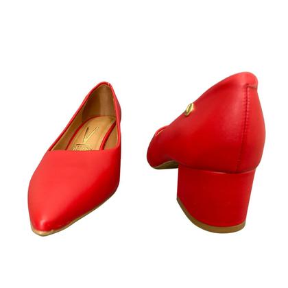Imagem de Scarpin Feminino Vizzano Salto Médio Bloco Grosso